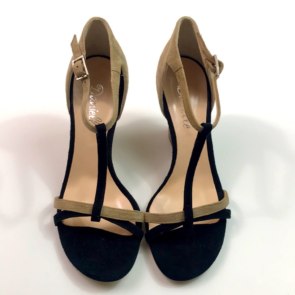 Danielle elegant suede sandals, size 7, made in Italy